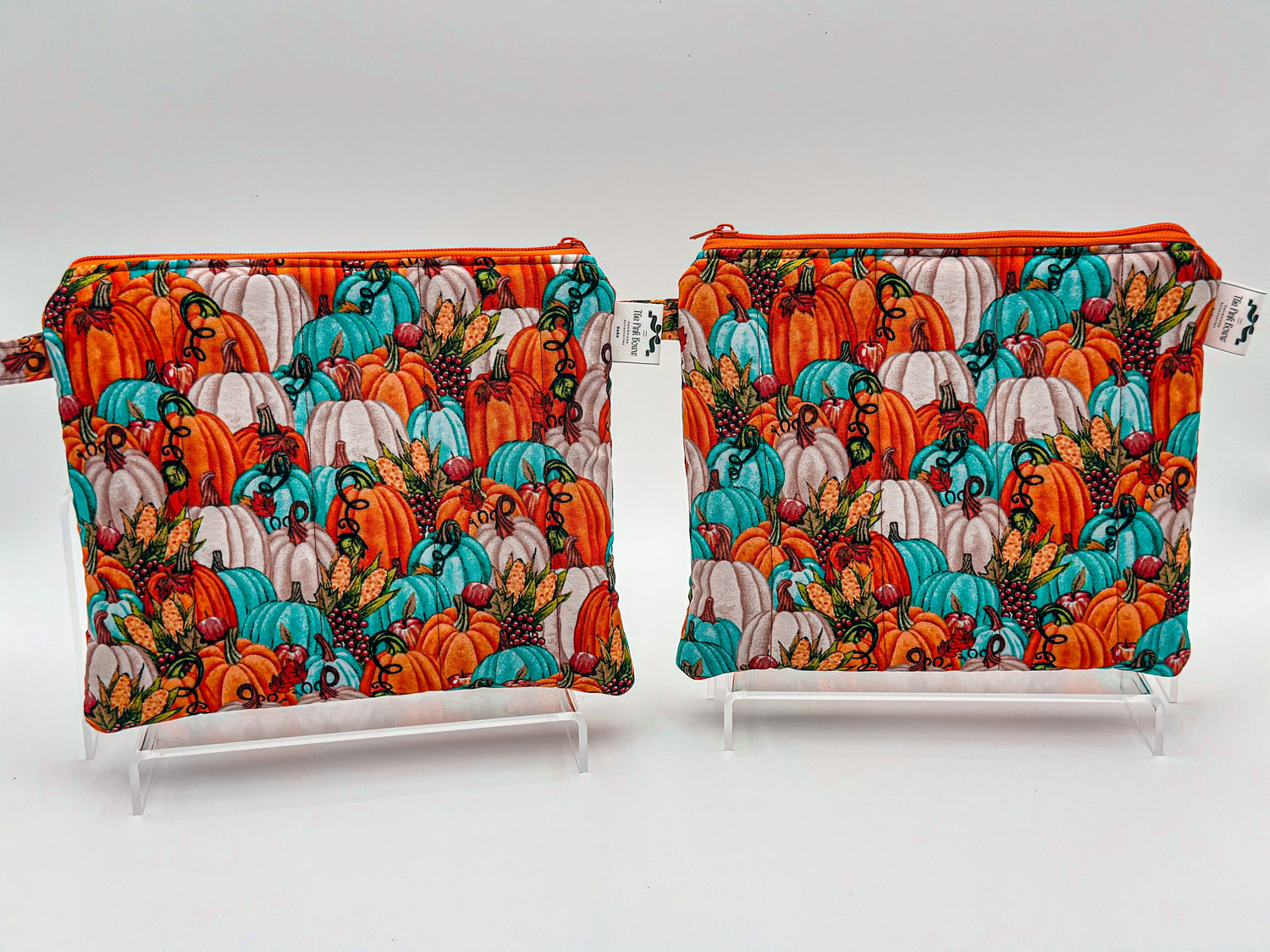Into Fall Puffy Quilted Pouches