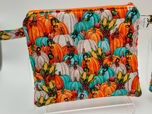 Into Fall Puffy Quilted Pouch A