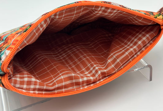 Into Fall Puffy Quilted Pouch B
